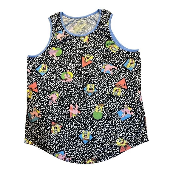Nickelodeon Sponge Bob Square Pants Graphic Tank Top Size L - Picture 1 of 9